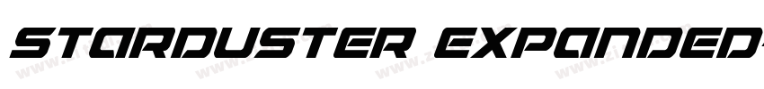 Starduster Expanded字体转换